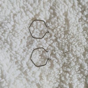 Four sided Hoop earrings